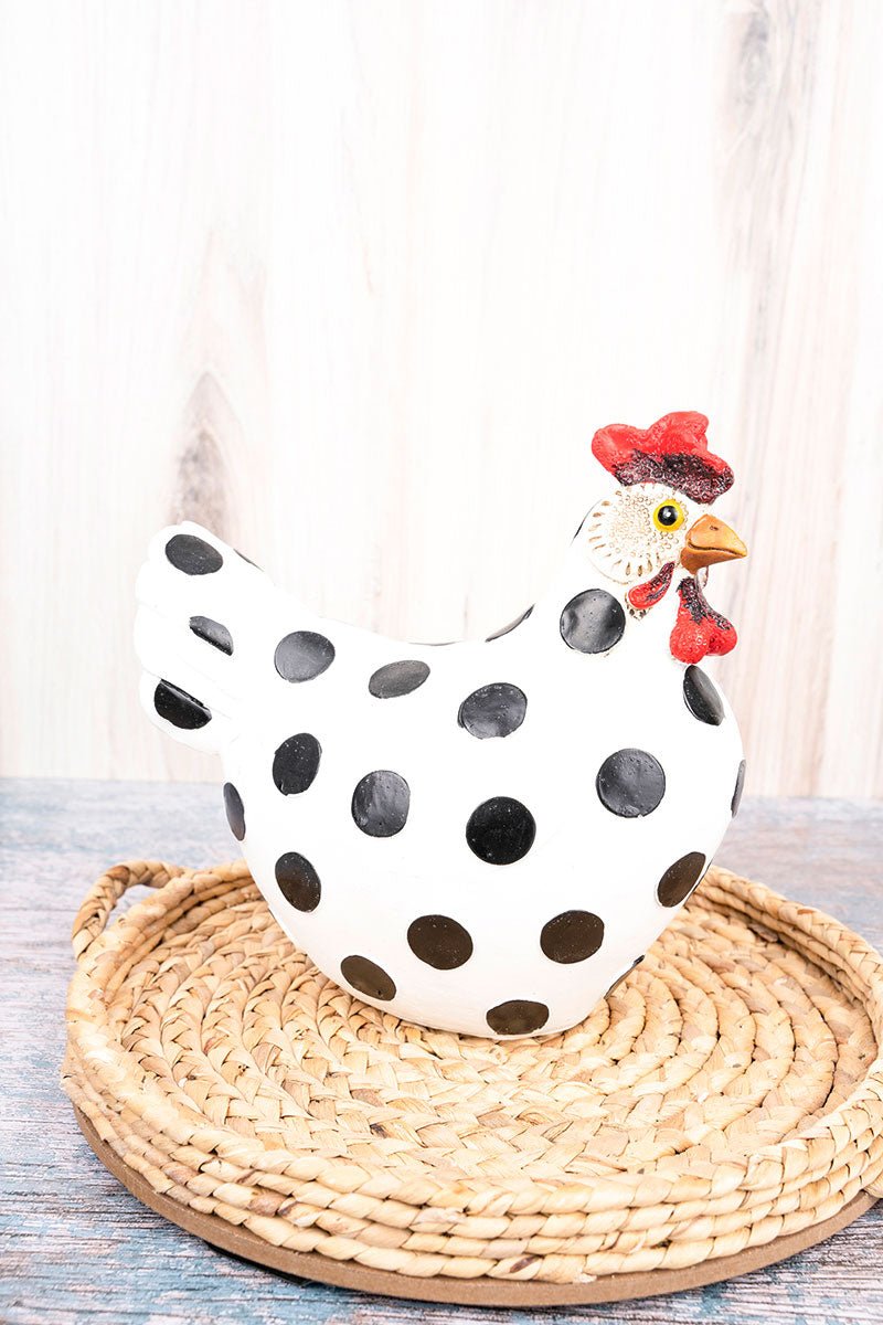 8.5 x 8.75 Feather Locklear Tabletop Resin Chicken | Wholesale ...