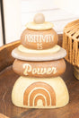 8.25 x 5.25 'Positivity Is Power' Resin Tabletop Wellness Rocks - Wholesale Accessory Market