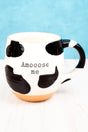 Amooose Me Happy Holstein Cow Ceramic Mug - Wholesale Accessory Market