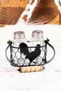 Rooster Basket with Salt & Pepper Shaker Set - Wholesale Accessory Market