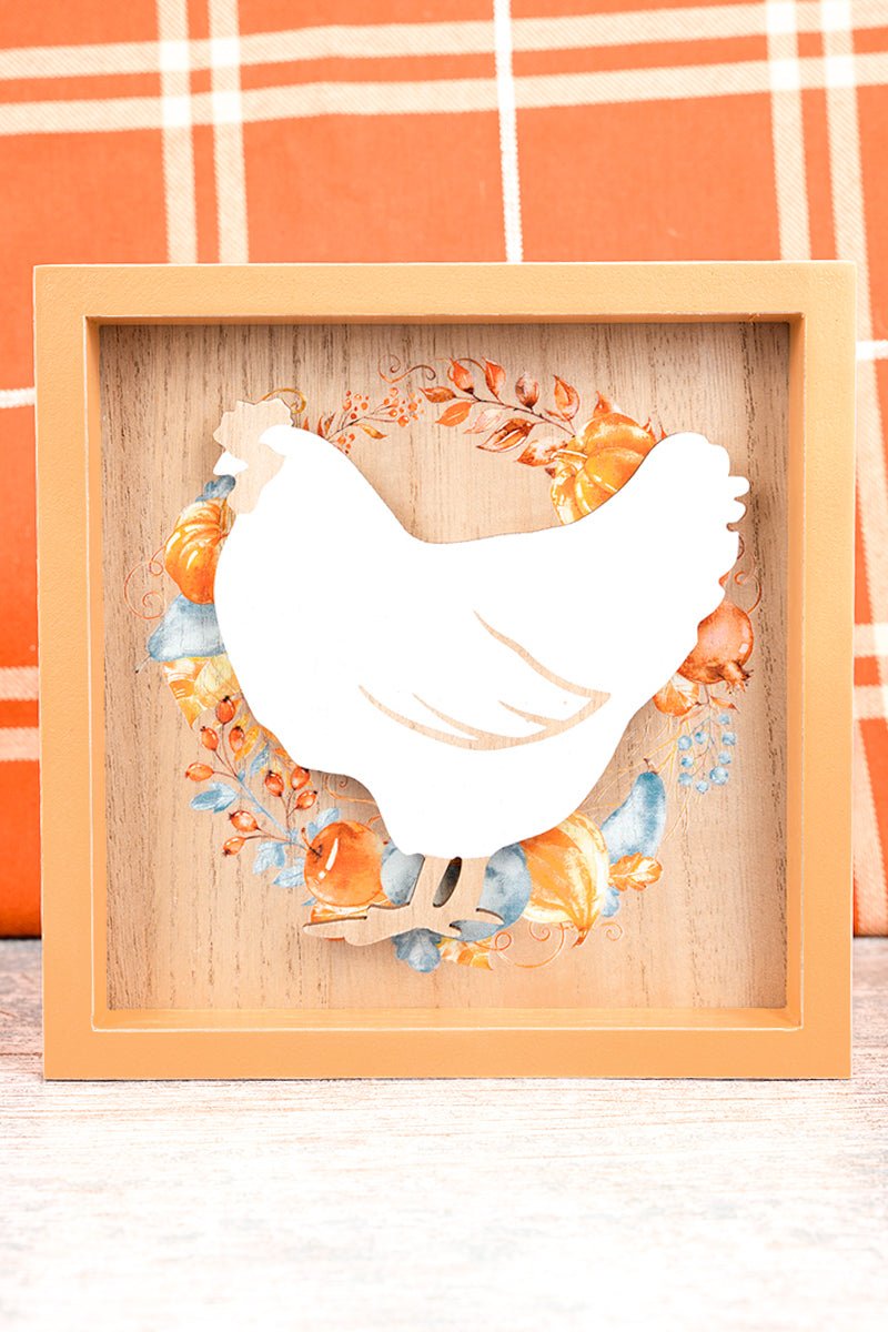 8 x 8 'Very Blessed' Chicken Harvest Wall Sign - Wholesale Accessory Market