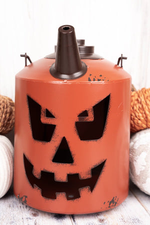 10.75 x 7.5 Spooky Season Metal Jack-O'-Lantern - Wholesale Accessory Market